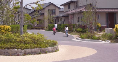 ●　センターサークルのある幹線道路