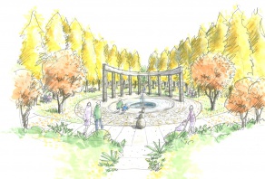 ・比較的大規模な住宅地の公園。象徴的モニュメント。
