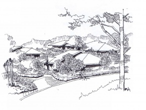 ・伊豆高原の環境共生住宅地。