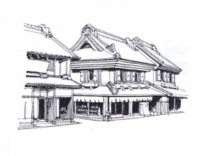 ・伝統との日常的同居-3：　大火を乗り越えた川越の町。黒壁の店蔵が続く大通り