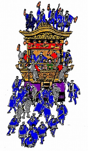 ・夜を徹しての秩父の祭囃子は、盆地の寒空に熱い夢を注ぐ。