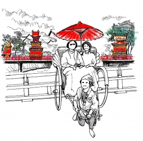 ・祭りは、何かあるかもしないというドキドキ感で参加することが楽しい。　まちづくりに似ている。　高山の山車
