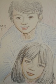 ・子供たちのスケッチ