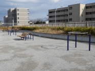 ●調整池上部スラブの公園